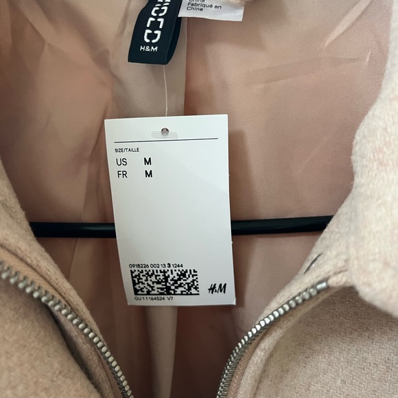 ♥️ NWT H&M Wool Blend Boxy Coat - Picture 2 of 4
